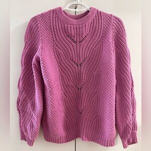 Vero Moda Pink Cable Knit Sweater